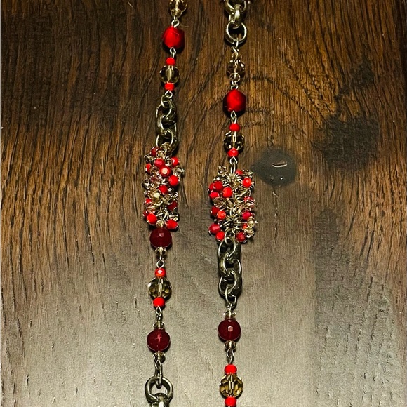 White House Black Market Red Necklace - Picture 1 of 3
